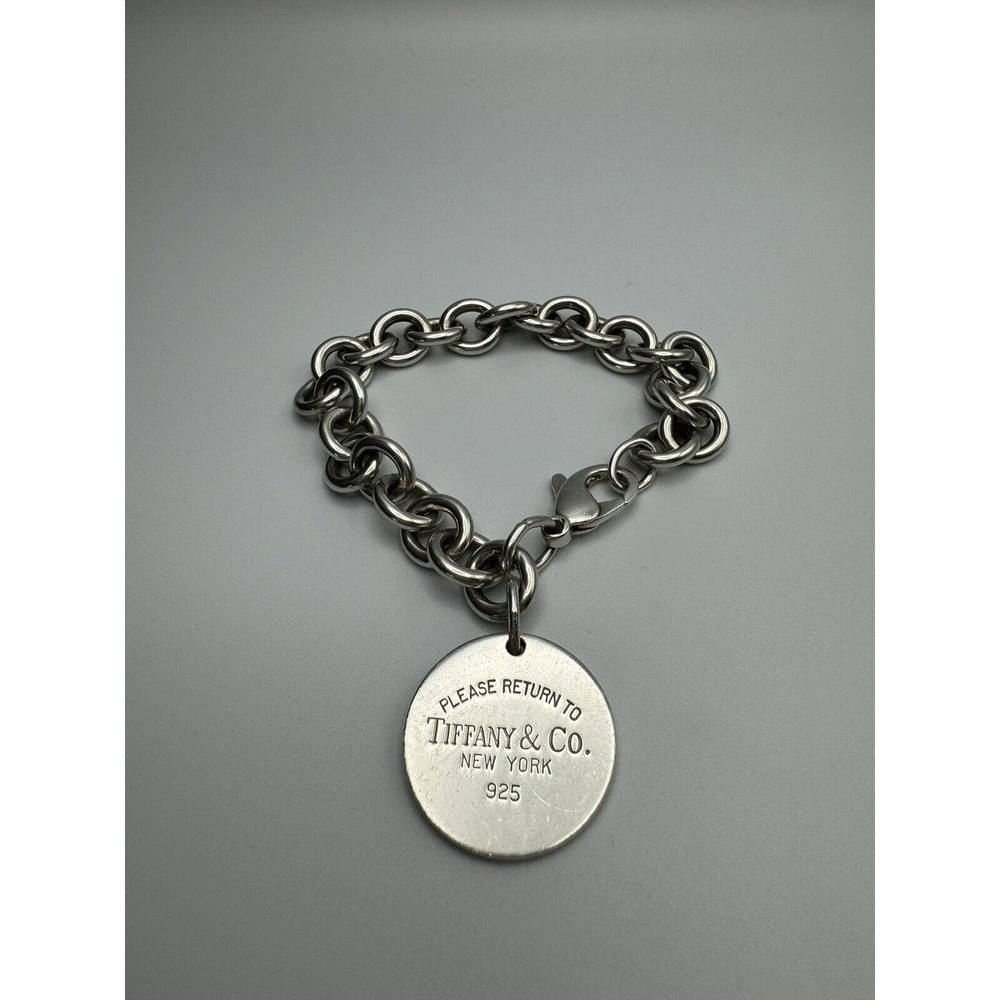 Tiffany & Co. Return to Tiffany 7.5 in Charm Bracelet Sterling Silver Authentic